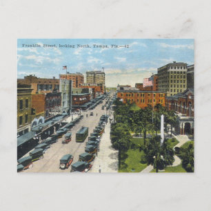Carte Postale Tampa - rue Franklin