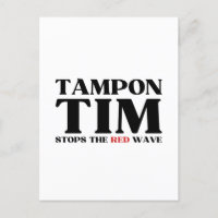Tampon Tim Arrêtera Le Red Wave-Tim Walz 2024