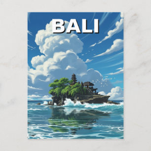 Carte Postale Tanah Lot Bali Indonésie Voyage