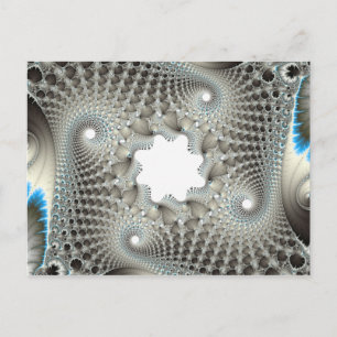 Carte Postale Tangée en bleu