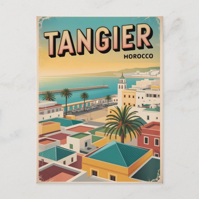Carte Postale Tanger vintage (Devant)