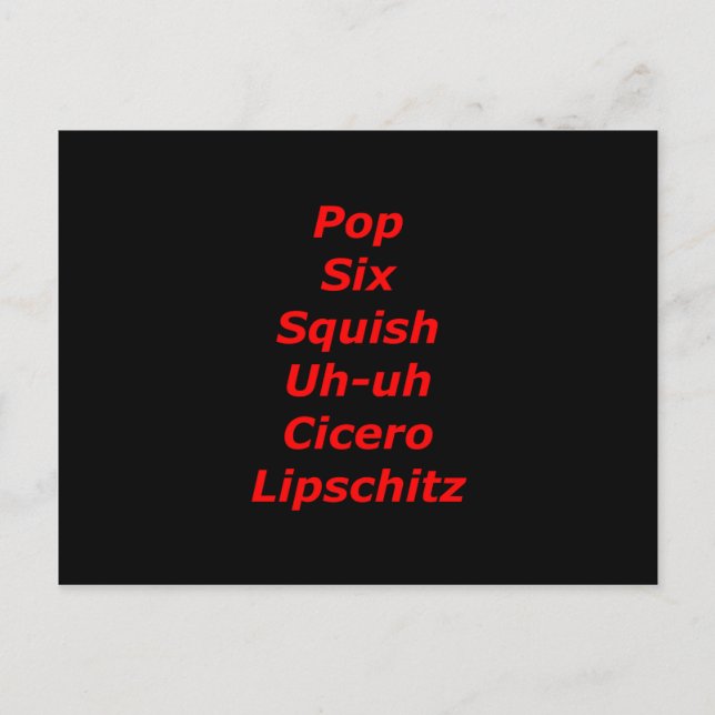 Carte Postale Tango bloc de cellule (Devant)