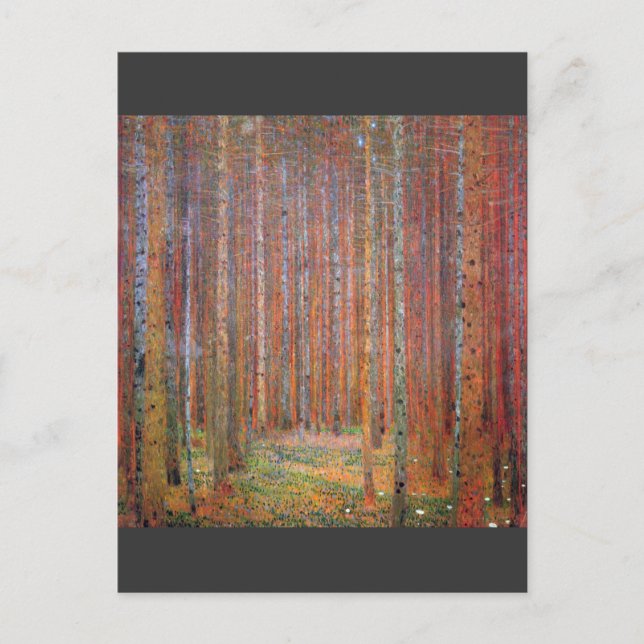 Carte Postale Tannenwald I par Gustav Klimt (Devant)