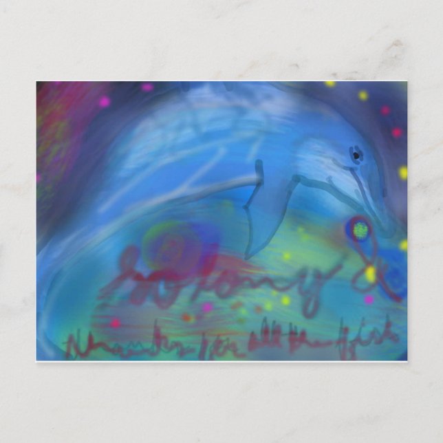 Carte Postale Tant de temps et merci pour tout le poisson ! (Devant)