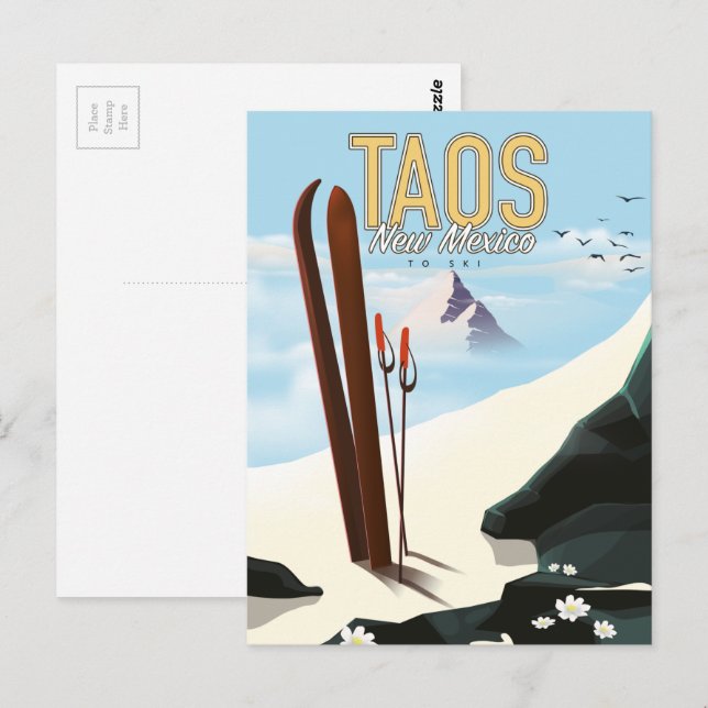 Carte Postale Taos Nouveau-Mexique (Devant / Derrière)