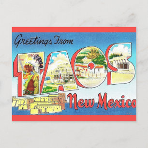 Carte Postale Taos Nouveau-Mexique Salutation