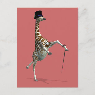 Carte Postale Tap Dancing Giraffe
