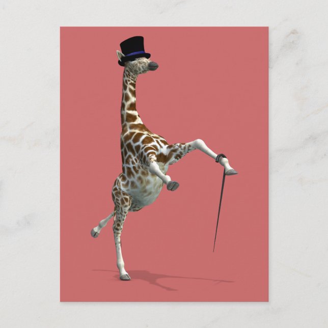Carte Postale Tap Dancing Giraffe (Devant)