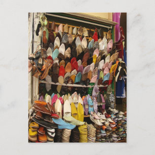 Carte Postale Tapis de souris - Vendeur de chaussures à la Kasba