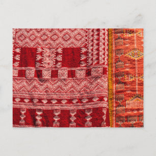 Carte Postale Tapis rouge au marché