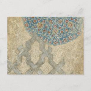 Carte Postale Tapisserie d'argent décoratif Arrangement floral