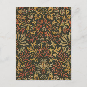 Carte Postale Tapisserie du jardin de fleurs William Morris