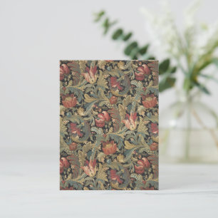 Carte Postale Tapisserie florale riche Brocade Damask