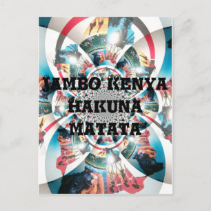 Carte Postale Tapisserie kényane Kaleidoscope