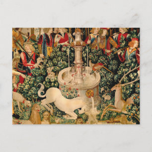Carte Postale Tapisseries de licorne médiévale Impression : Met
