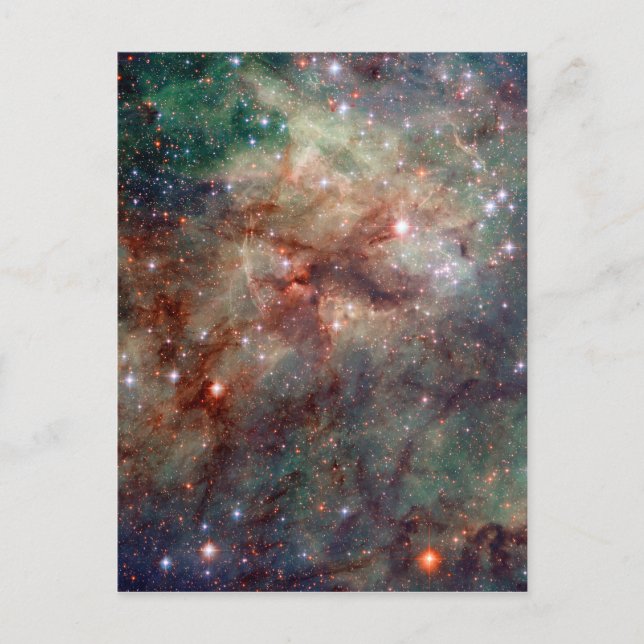 Carte Postale Tarantula Nebula Espace Hubble (Devant)