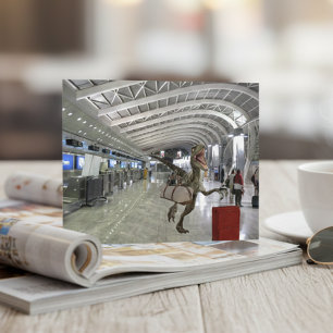 Carte Postale Tard pour le voleur Dinosaur de l'avion Dinosaure 