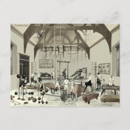 Carte Postale Tarjeta Victorian Gym