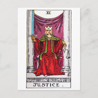 Carte Postale tarot-justice