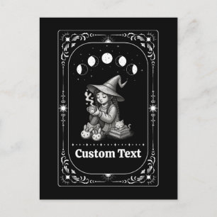 Carte Postale Tarot Personnalisé Zodiaque Fantaisiste Sorcière L