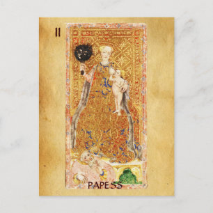 CARTE POSTALE TAROTS DE RENAISSANCE ANTIQUE 2 / PAPIER ( CHARITÉ