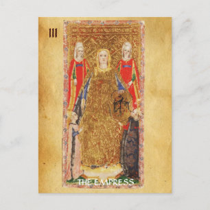 CARTE POSTALE TAROTS DE RENAISSANCE ANTIQUE 3 / L'EMPRESS