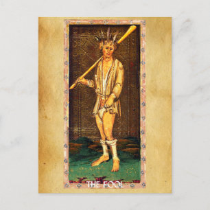 CARTE POSTALE TAROTS DE RENAISSANCE ANTIQUE / FOOL