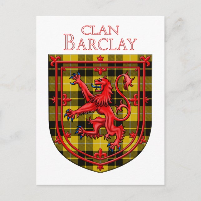 Carte Postale Tartan écossais à carreaux Barclay Dress (Devant)