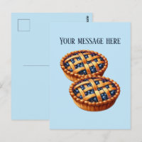 Tarte aux myrtilles mignonne ajouter un message no