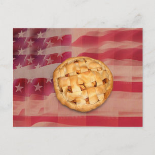 Carte Postale Tarte aux pommes américaine