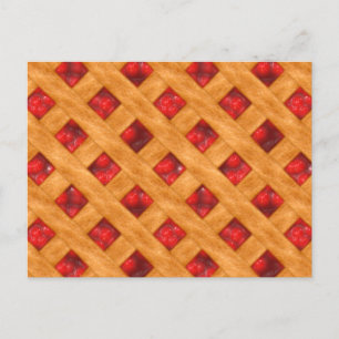 Carte Postale Tarte chaude aux cerises