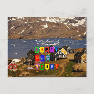 Carte Postale Tasiilaq, Groenland - Bonne année