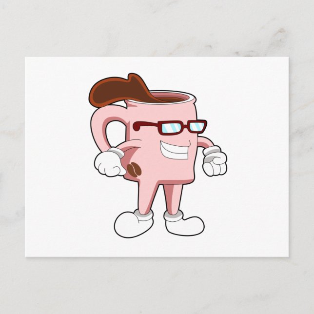 Carte Postale Tasse de café avec du café (Devant)