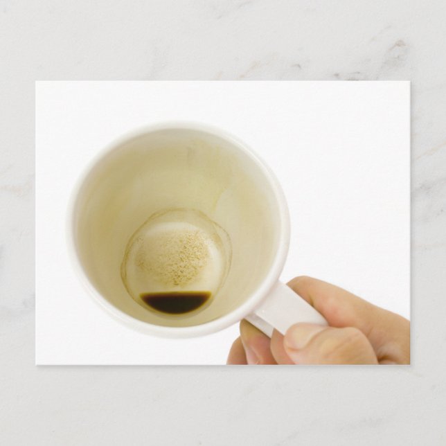 Carte Postale Tasse de café vide (Devant)