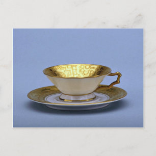 Carte Postale tasse de thé et soucoupe du XXe siècle, Bavière, A
