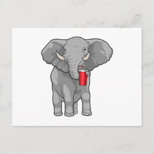 Carte Postale Tasse éléphant