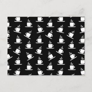 Carte Postale Tasses à café rétro Imprimer Tasses à café Motif N