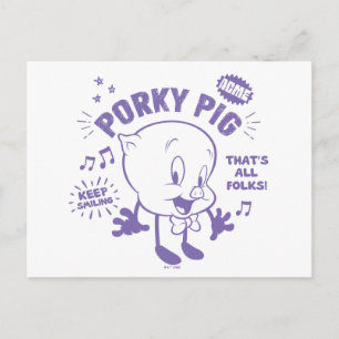 Carte Postale Tasty Retro Porky Pig