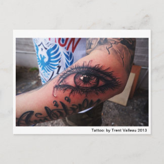 Carte postale tatouage oeil