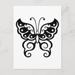 Carte Postale Tatouage papillon