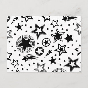 Carte Postale Tatouages étoiles noir + vos idées