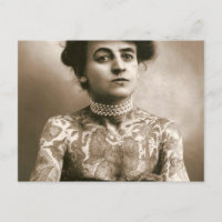 Tatoué De Perles, Photo De Cirque Victorien