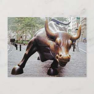 Carte Postale Taureau de Wall Street