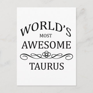 Carte Postale Taureau le plus génial du monde