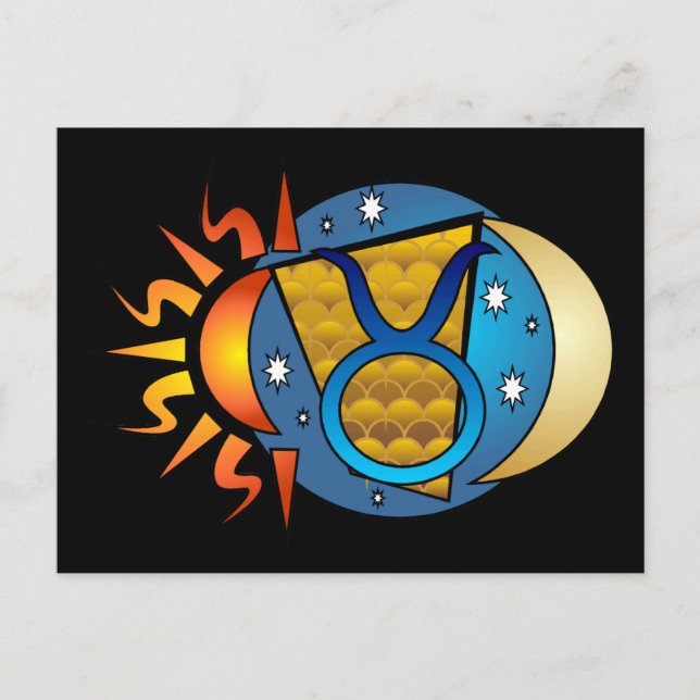 Carte postale Taurus Abstraite (Devant)