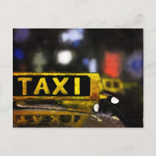 Carte postale Taxi