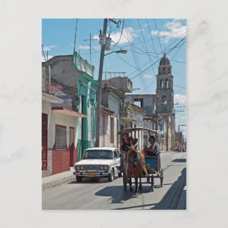 Carte Postale Taxi à cheval