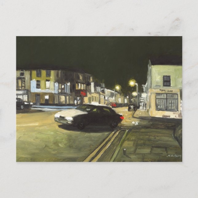 Carte Postale Taxi, Cardiff, Pays de Galles, Royaume-Uni (Devant)