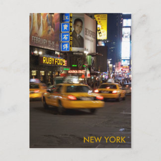 Carte Postale taxi new york