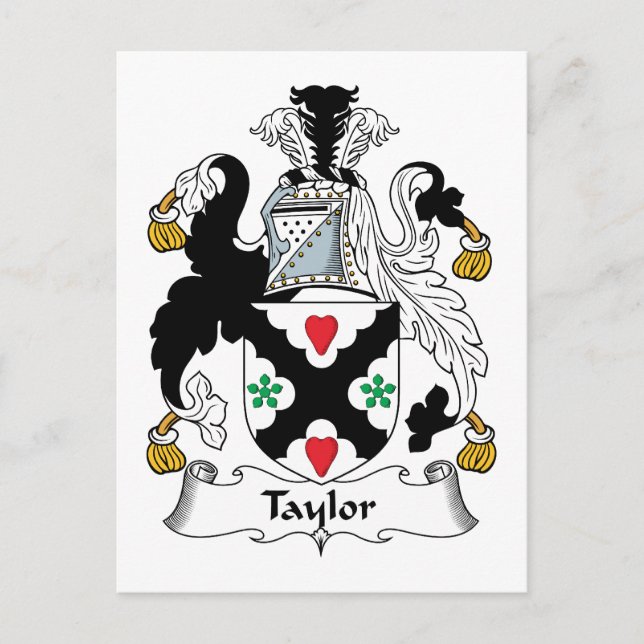 Carte Postale Taylor Family Crest (Devant)